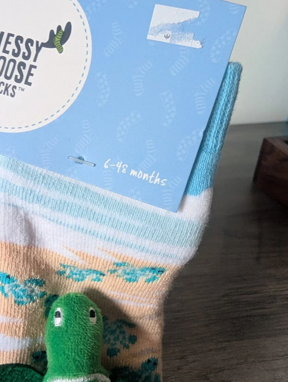 NEW Messy Moose Plush Turtle Baby Socks 6-48 Months
